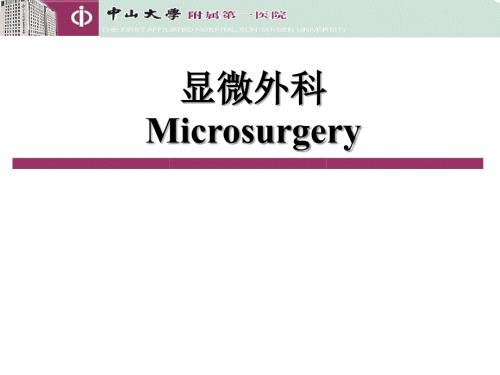 外科学课件显微外科.ppt