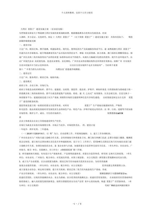 大湾区菜篮子建设实施方案.docx