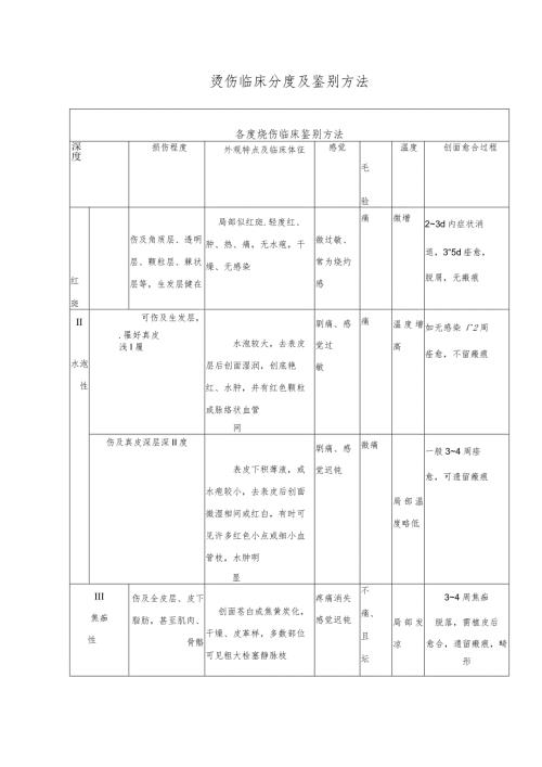 烫伤临床分度及鉴别方法.docx