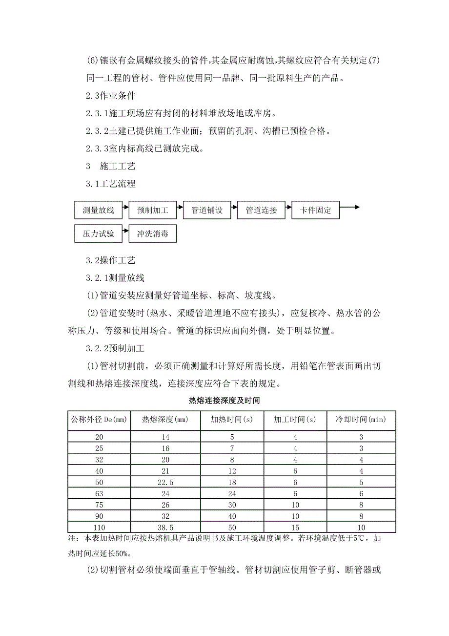 PPR供水管道及配件安装作业指导书.doc_第3页