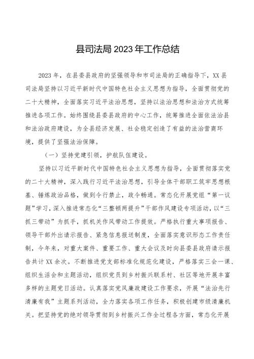 县司法局2023年工作总结.docx