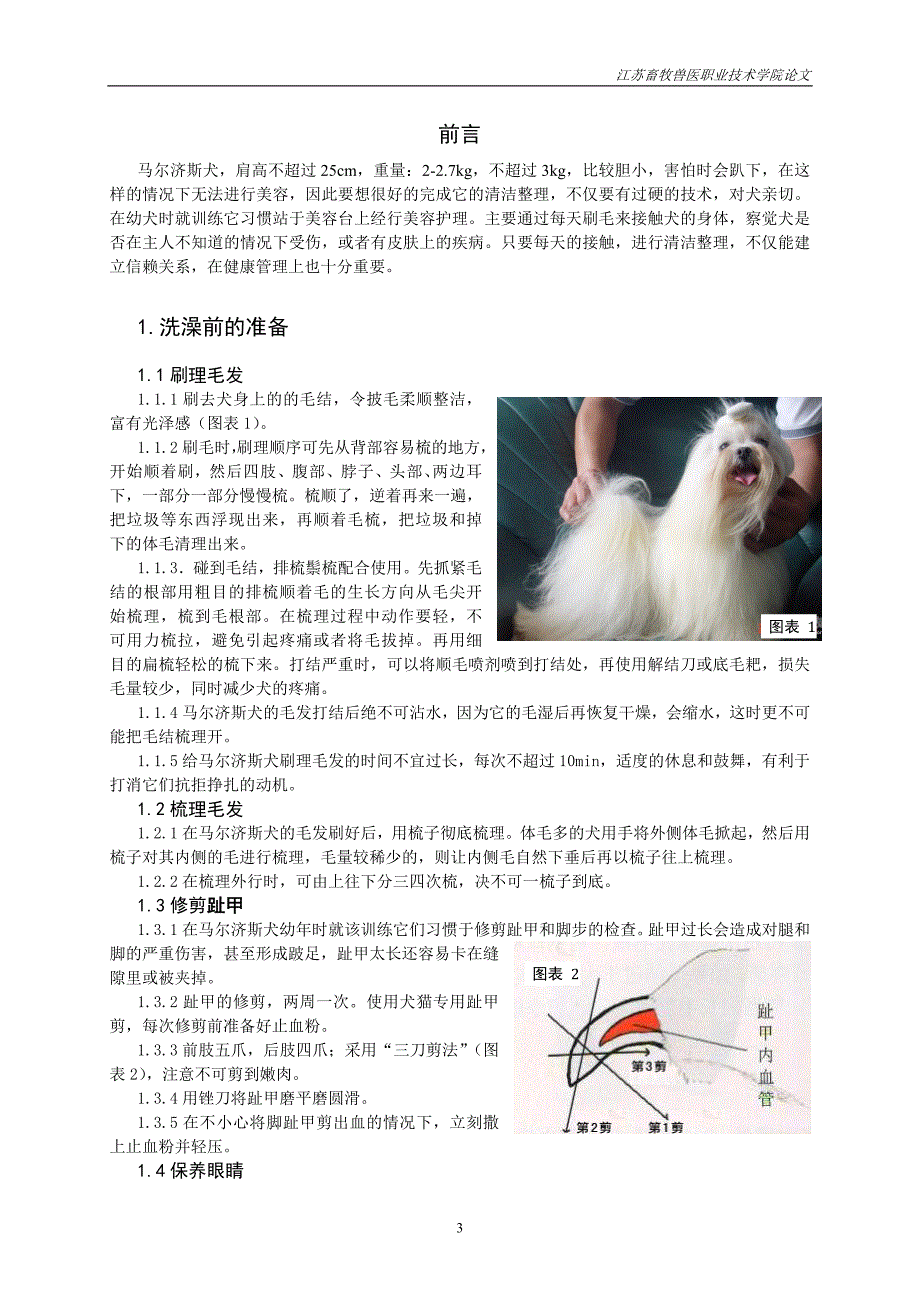 宠物美容护理论文.doc_第3页