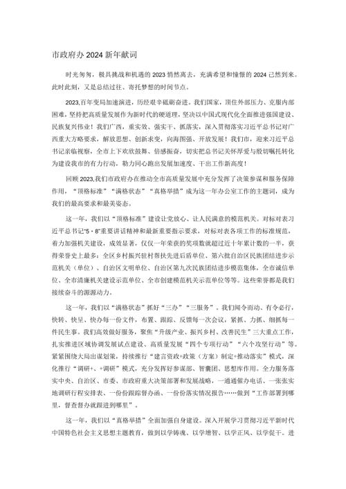 市政府办2024新年献词(1).docx