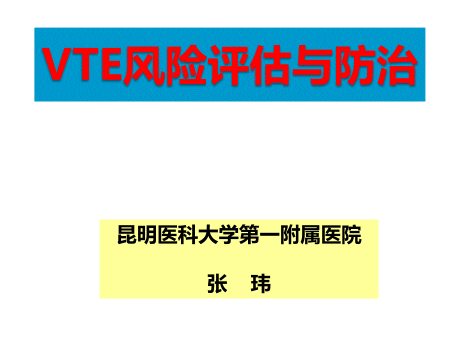 VTE预防与风险评估.pptx_第1页
