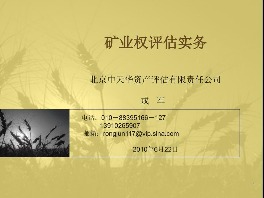 矿业权评估实务PPT课件.ppt_第1页