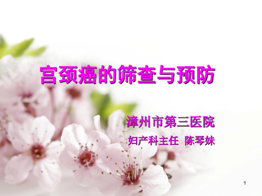 宫颈癌筛查及预防ppt课件.ppt_第1页