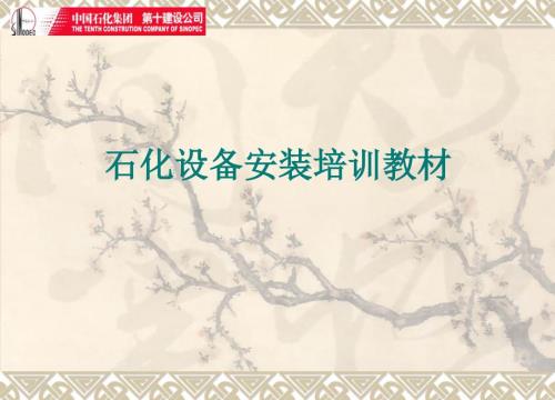 石化设备安装培训教材.ppt