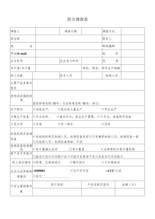 新增供方调查表（2023年）.docx