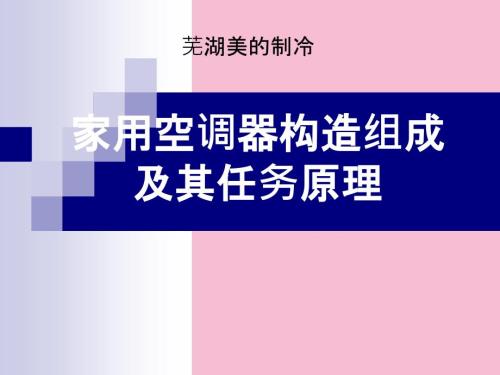 家用空调器结构组成及其工作原理ppt课件.ppt