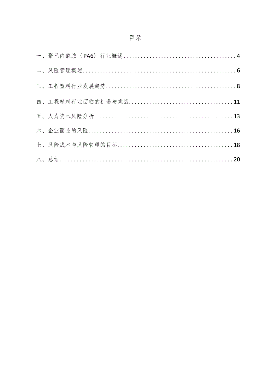 聚己内酰胺（PA6）项目风险管理方案.docx_第3页
