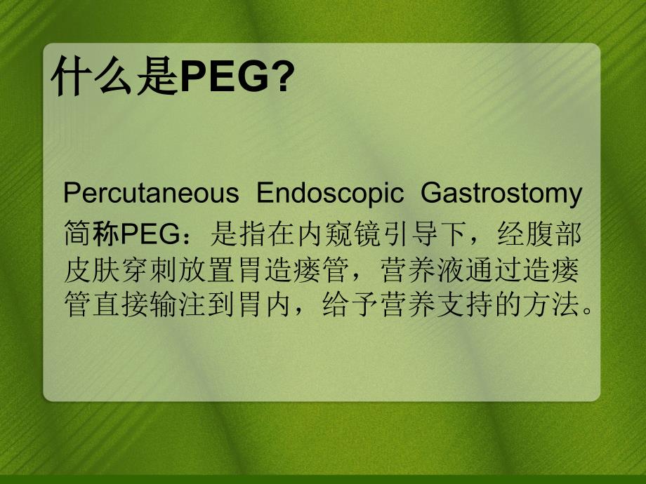 PEG经皮胃造瘘术的护理.ppt_第2页