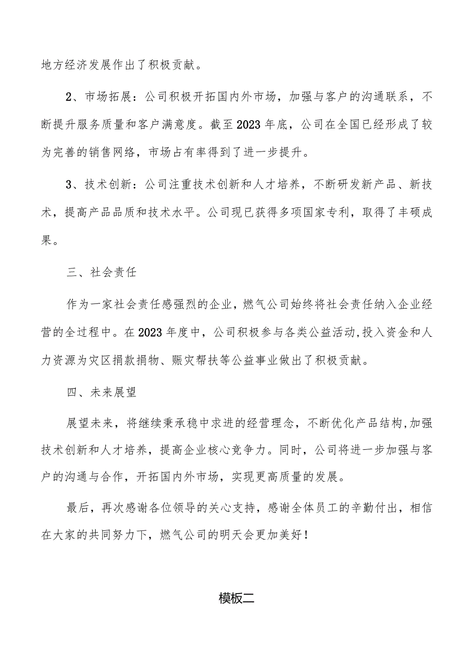 燃气公司总结报告模板.docx_第2页
