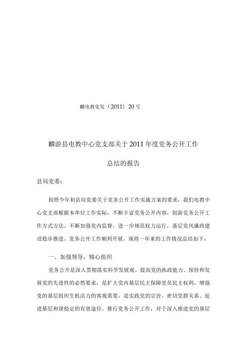 党务公开总结.docx