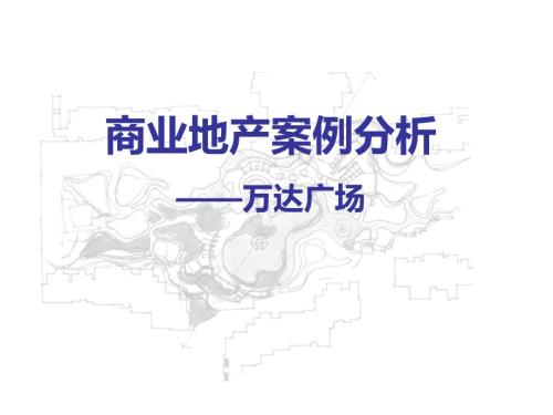 万达商业地产案例分析.pptx