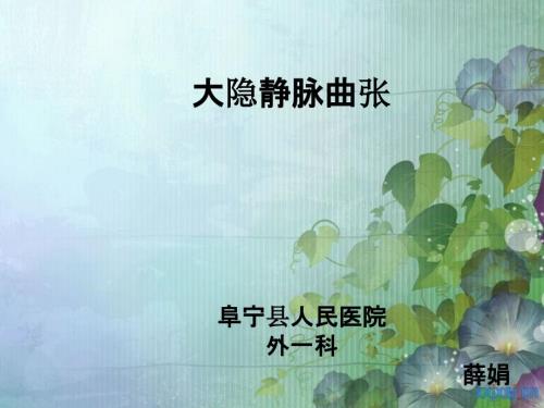 大隐静脉曲张.ppt