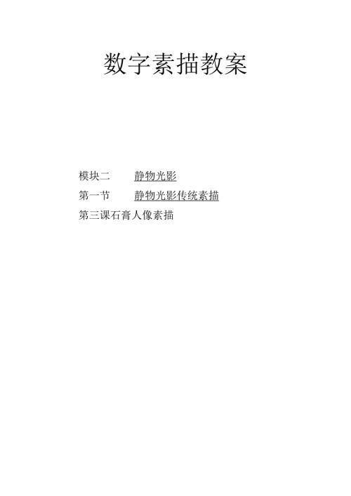 数字素描教案213石膏人像素描.docx
