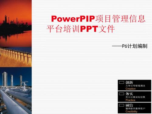 PowerPIPP6计划编制及反馈.ppt