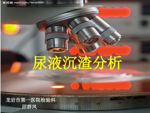 尿液有形成分分析完整版.ppt
