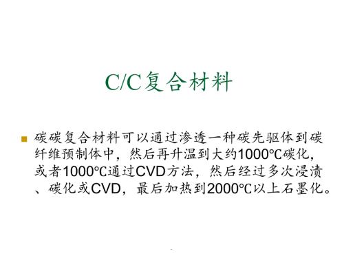 碳碳编织复合材料介绍演示课件.ppt