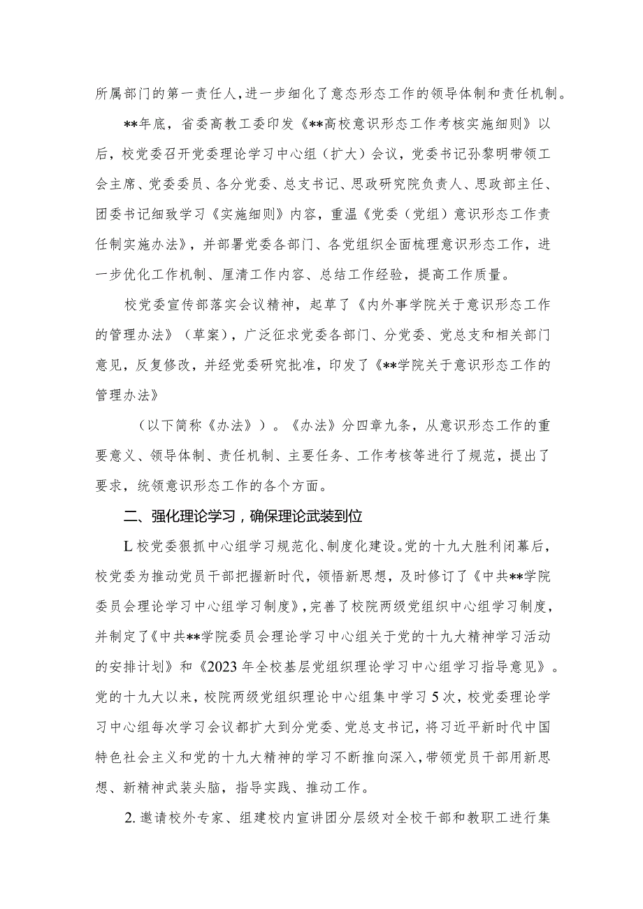 （11篇）意识形态工作情况自查报告范本(1).docx_第3页