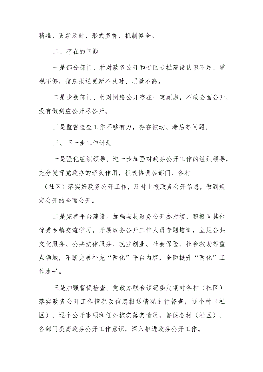 xx镇20xx政务公开工作总结.docx_第3页