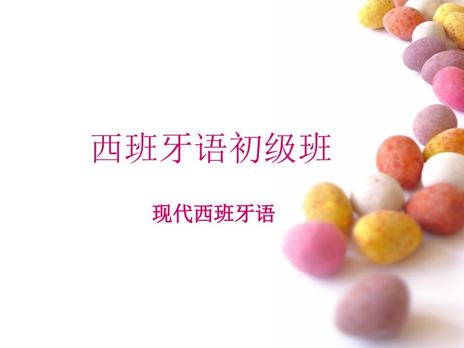 现代西班牙语初级班教学概论PPT.ppt_第1页