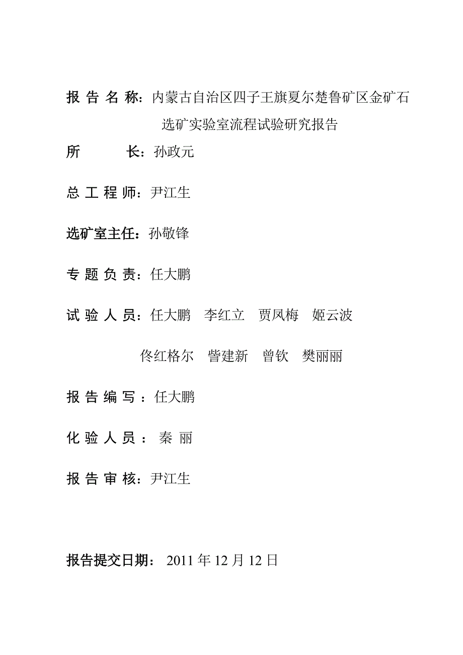 矿区金矿石全泥氰化选矿报告.doc_第2页