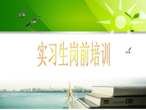 实习生岗前培训PPT课件.ppt