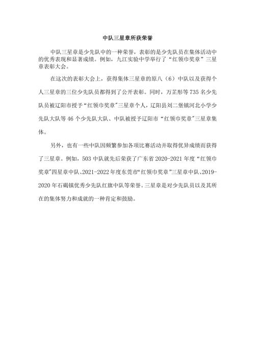 中队三星章所获荣誉.docx