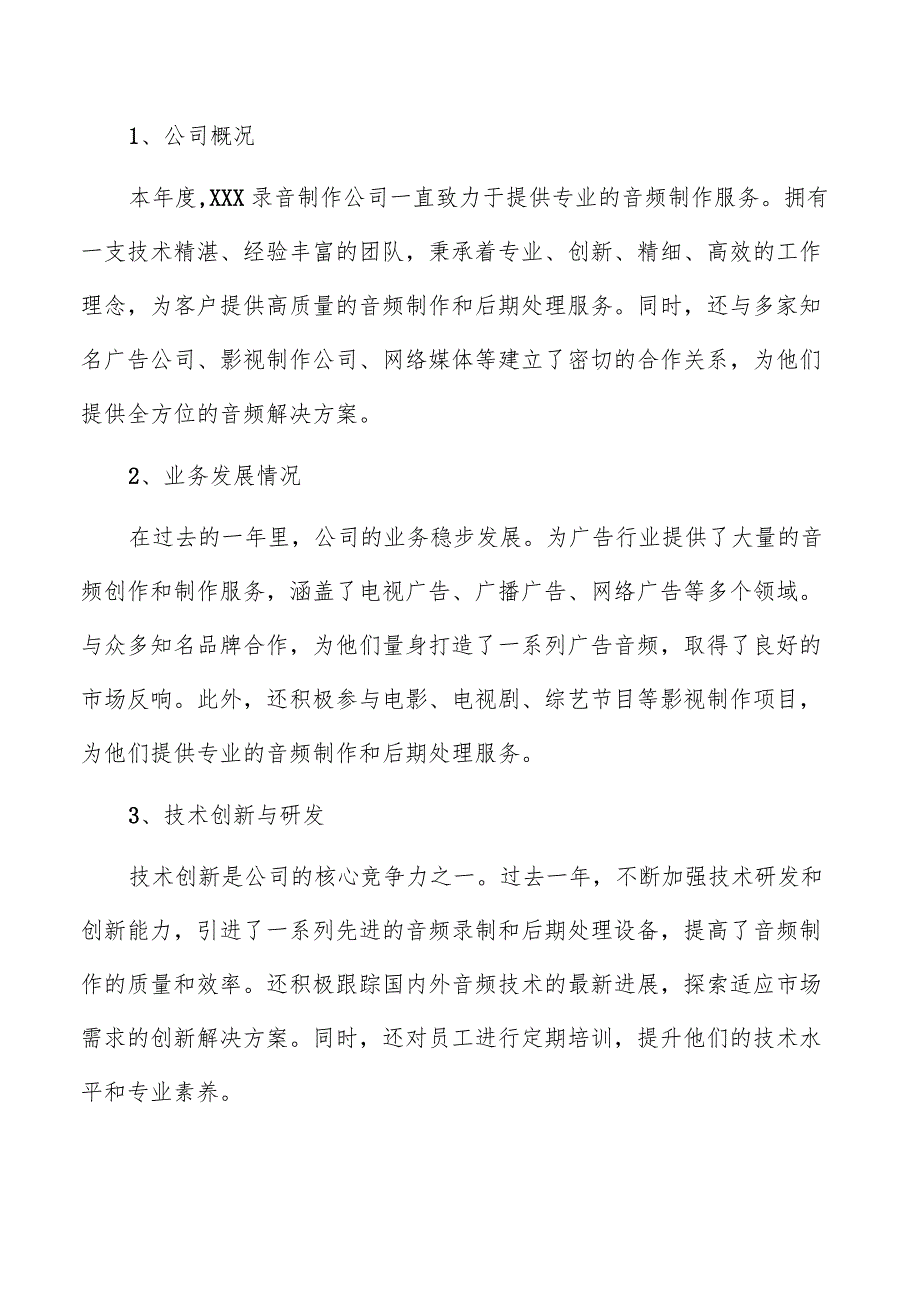 录音制作公司总结报告范文.docx_第3页