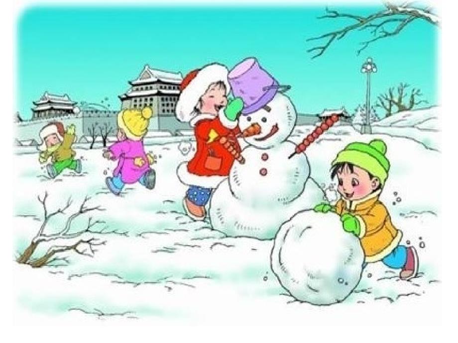 看图写话堆雪人PPT课件.ppt_第1页