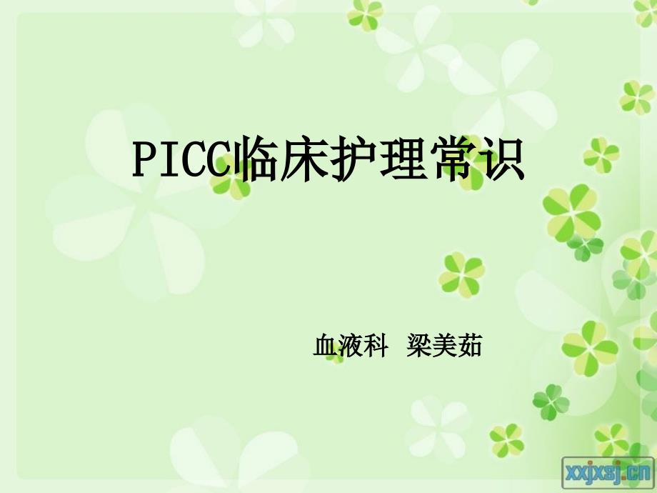 PICC的护理PPT课件.ppt_第1页