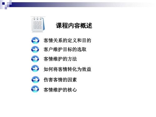客情维护业绩提升的基础.ppt