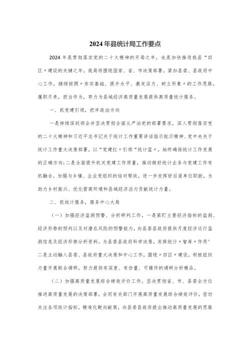 2024县统计局工作要点.docx