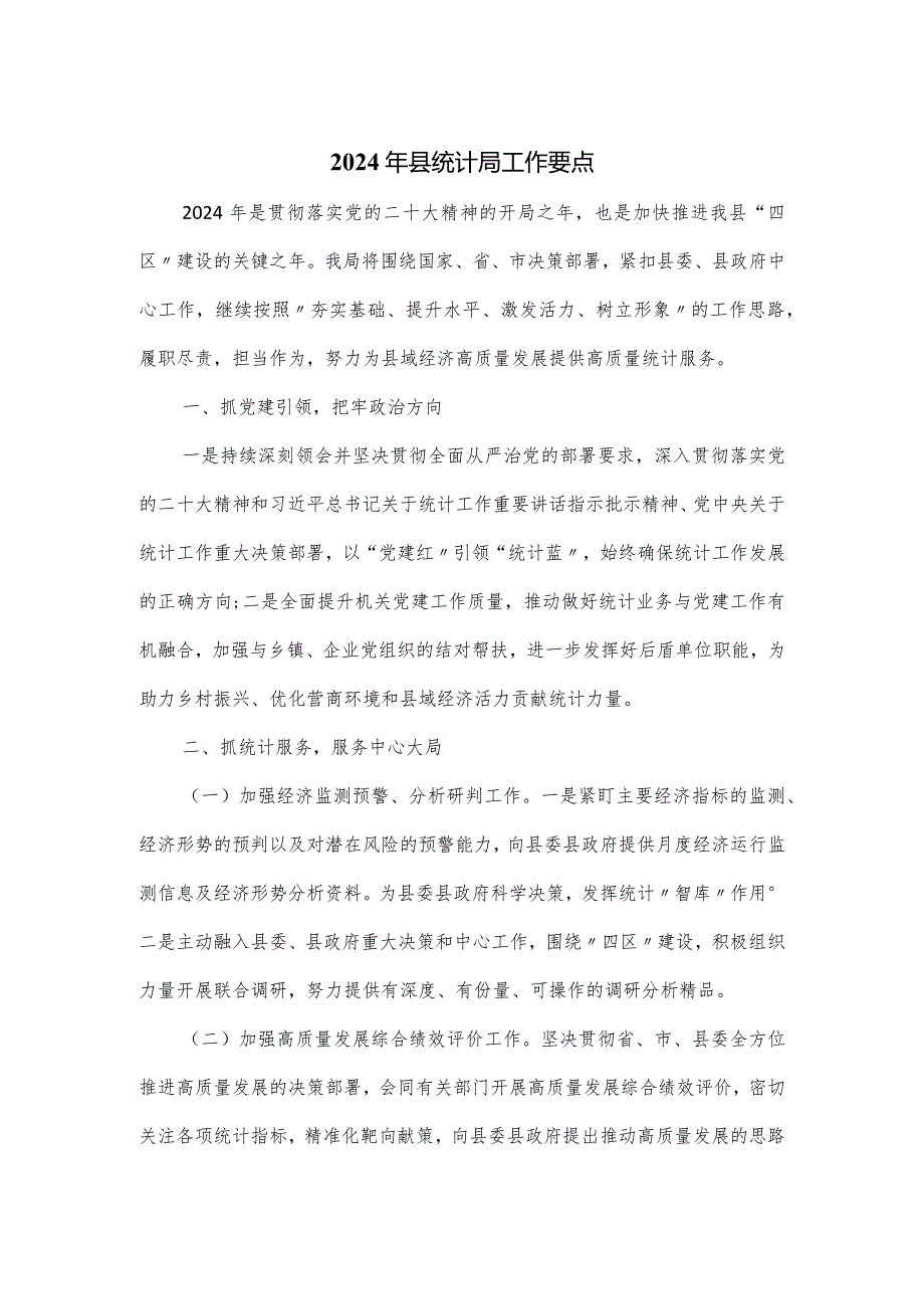 2024县统计局工作要点.docx_第1页