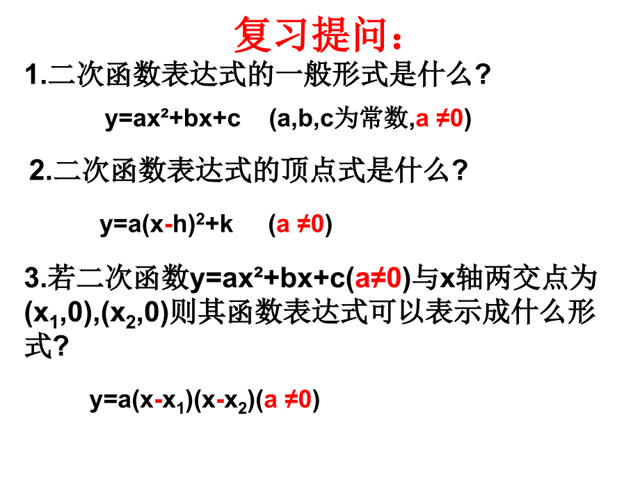 确定二次函数的表达式经典课件.ppt_第2页
