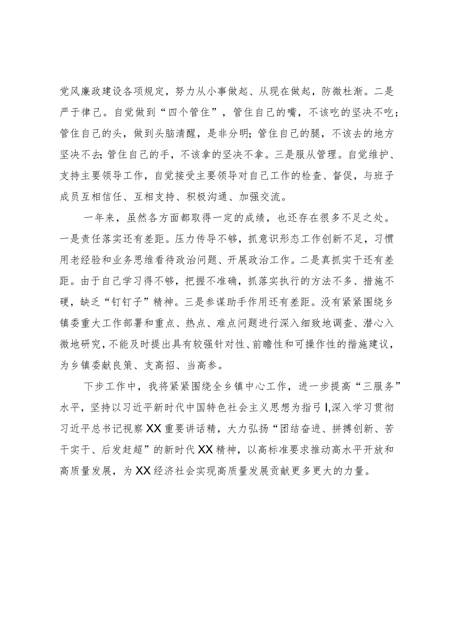乡镇党员干部2023年述德述职述廉报告.docx_第3页