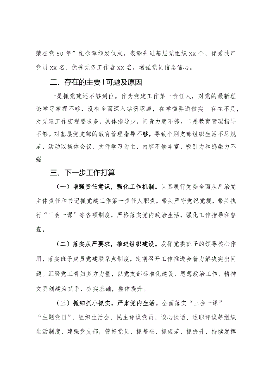党支部书记2023抓党建工作述职报告.docx_第3页