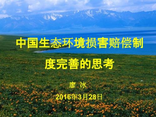 生态环境损害赔偿制度建立.ppt