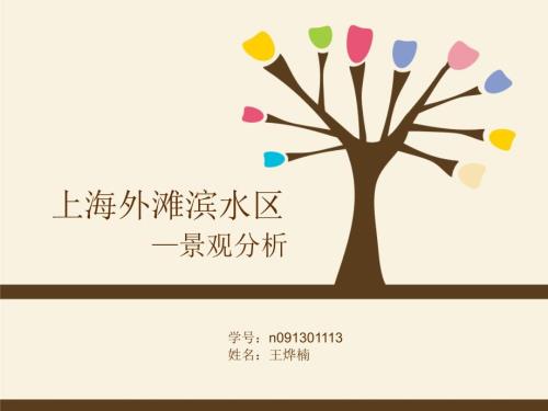 上海外滩滨水区之景观分析.ppt