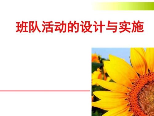 班队活动的设计与实施图文.ppt.ppt