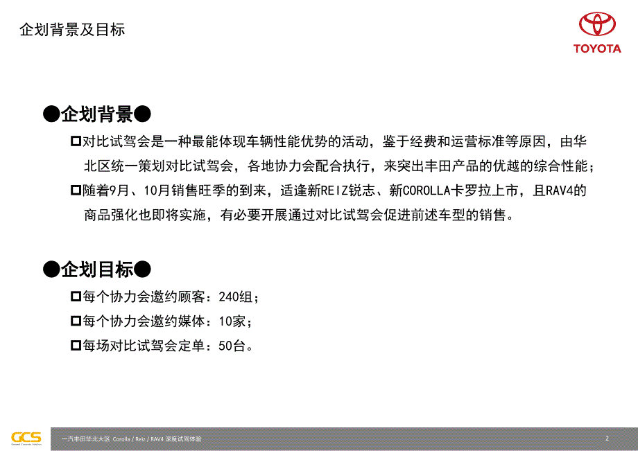 一汽丰田深度试驾体验活动方案.ppt_第3页