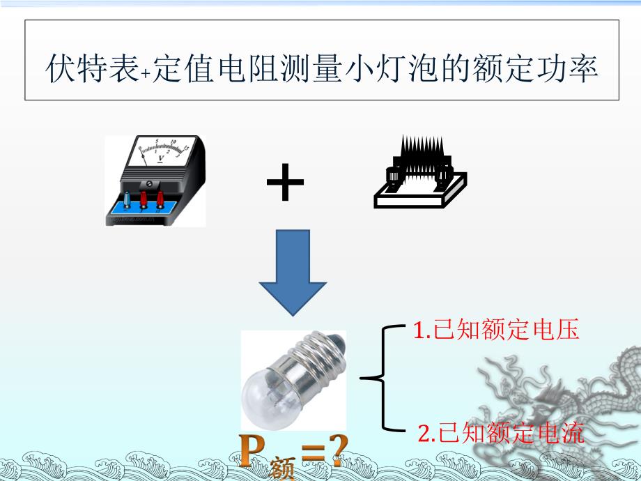 特殊方法测灯泡的额定电功率.ppt_第3页