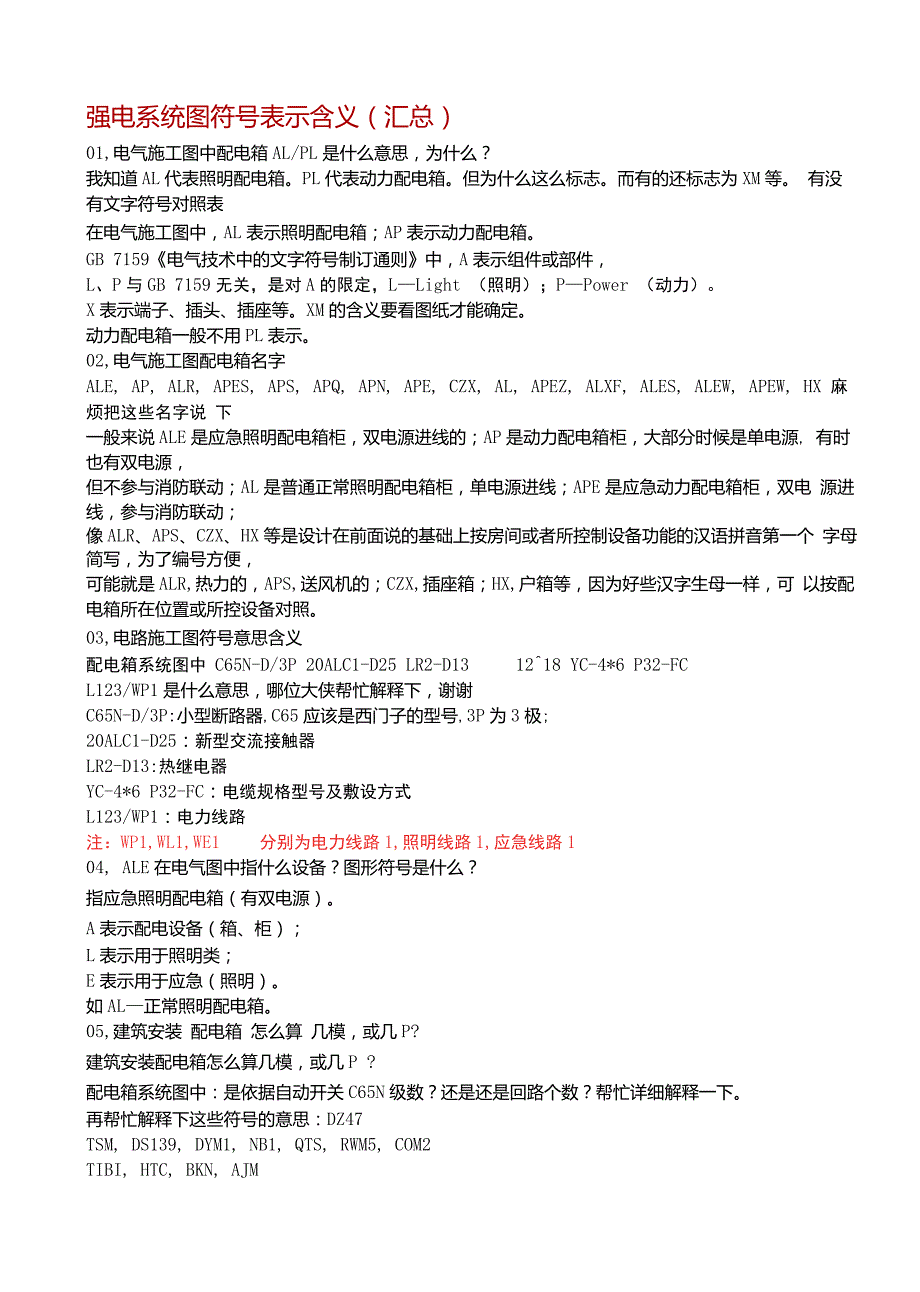 电气图形符号大全强电系统图符号表示含义汇总.doc_第1页