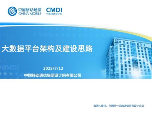 大数据平台架构及建设思路.ppt
