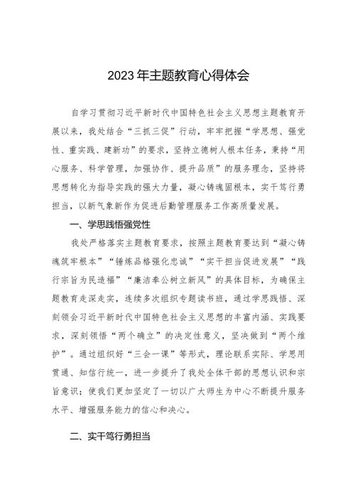 教师党员关于第二批主题教育的心得体会八篇.docx