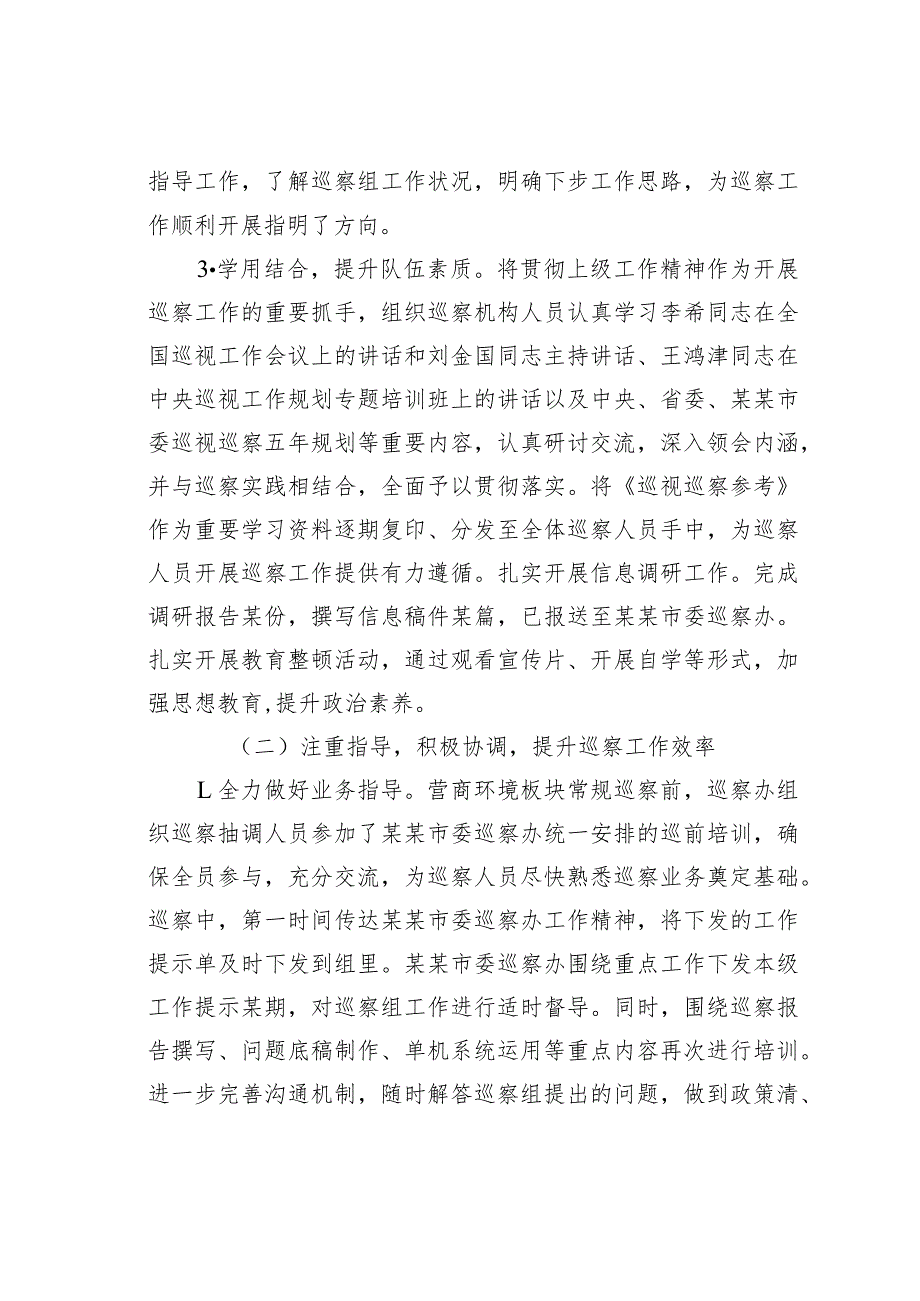 某某市2023年巡察工作总结及2024年工作计划(1).docx_第2页