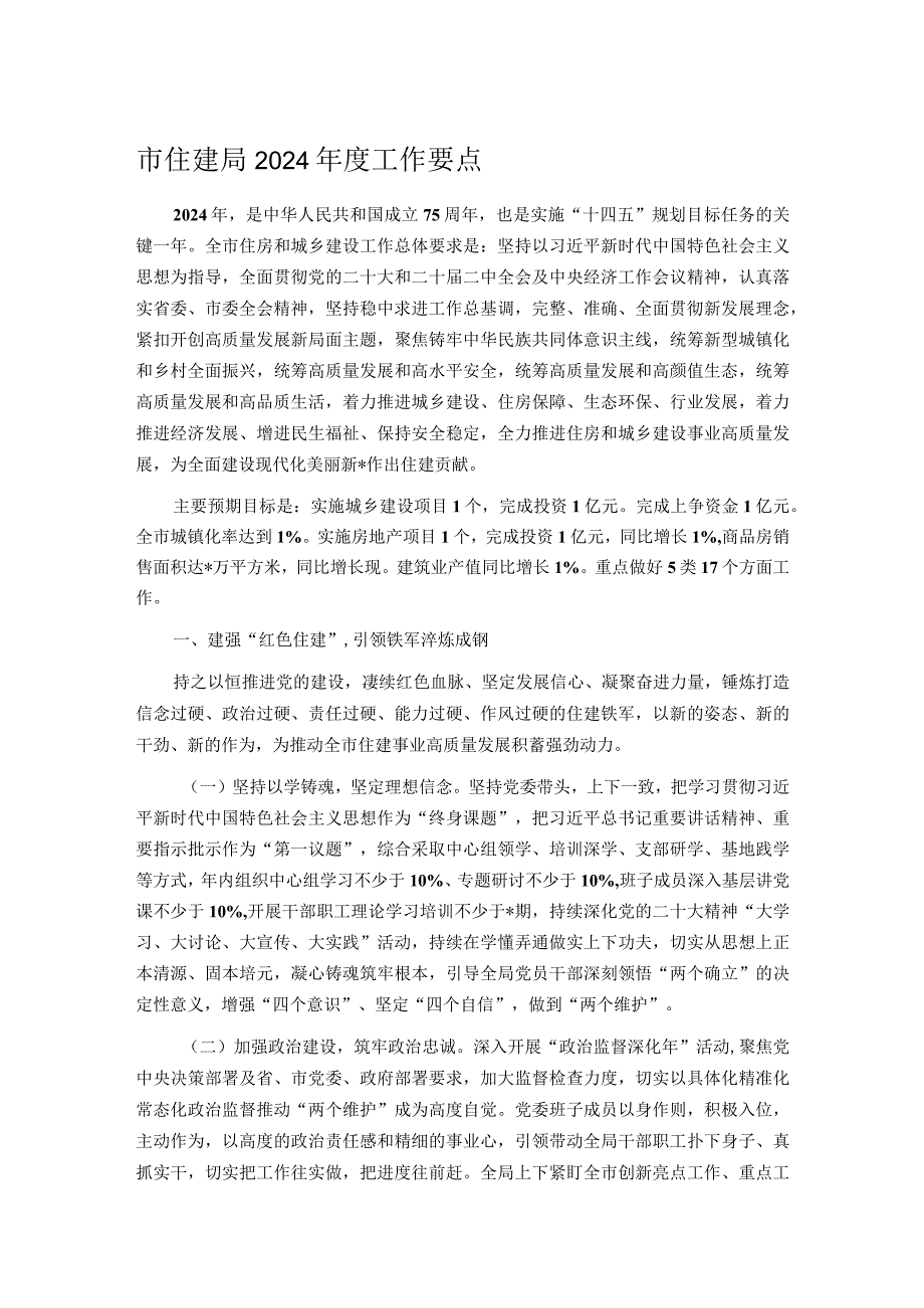 市住建局2024工作要点(1).docx_第1页