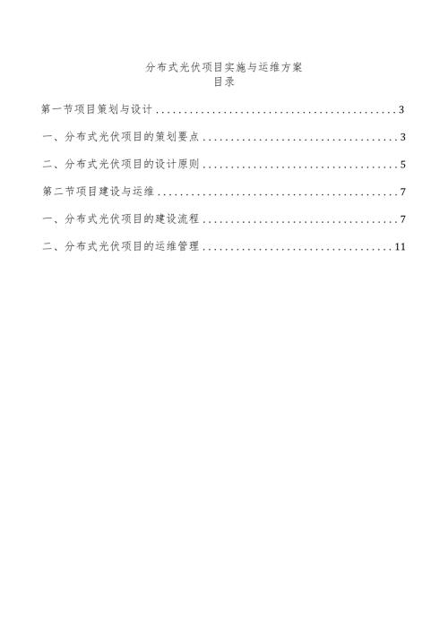 分布式光伏项目实施与运维方案.docx