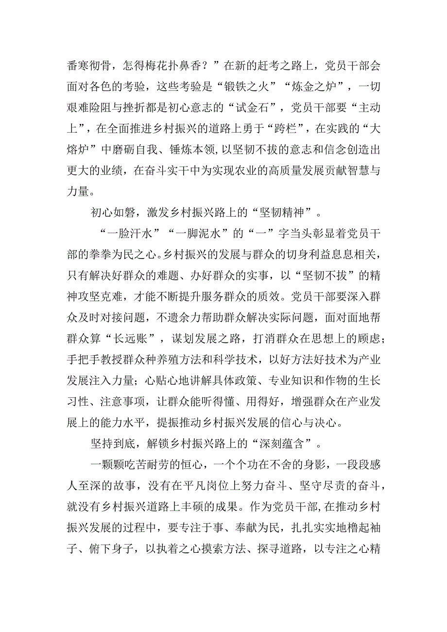 实施乡村振兴战略心得体会四篇.docx_第2页